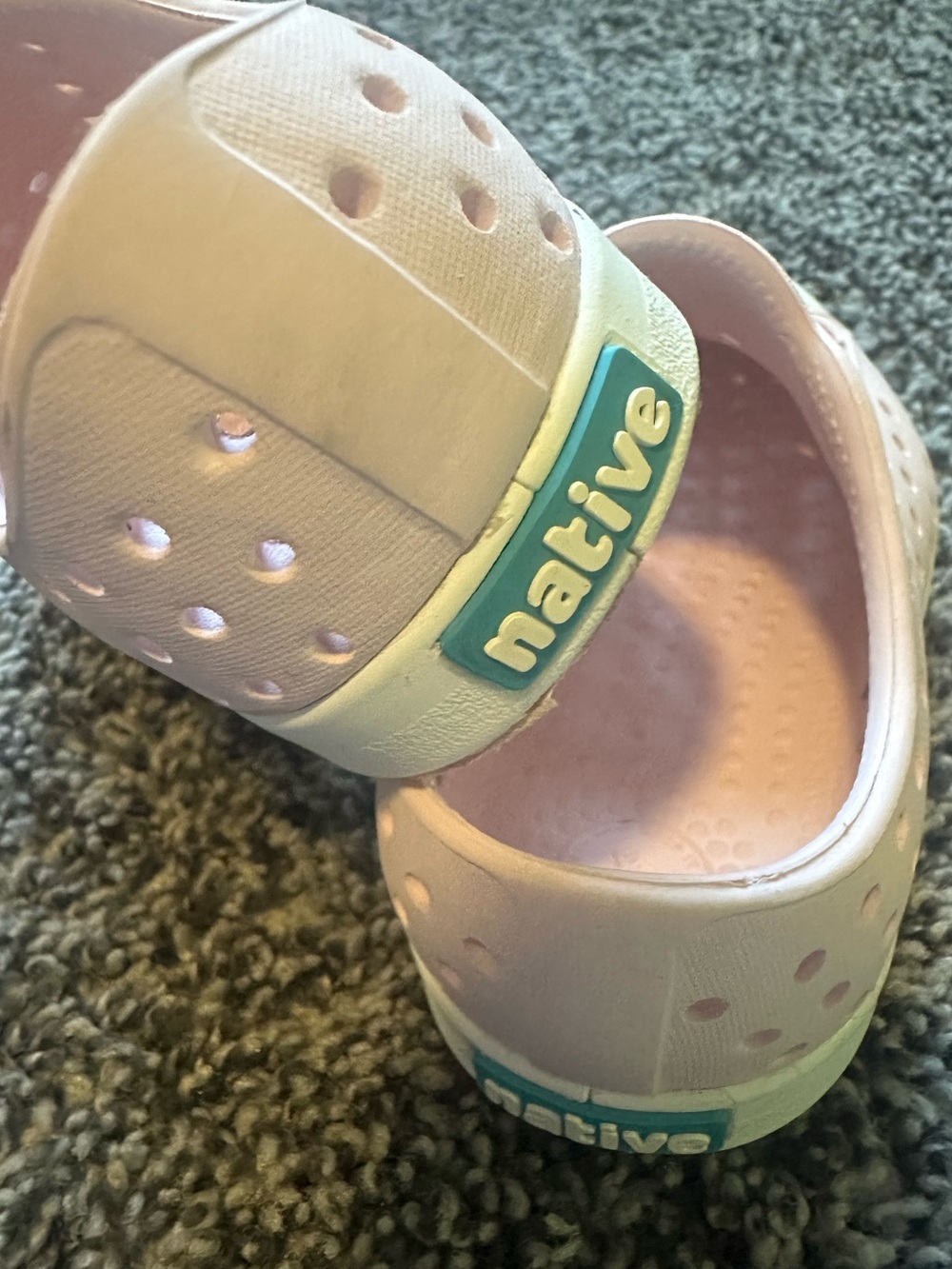 Baby NATIVE Jefferson Light PinkSlip On Water Sneakers Size 6 - Picture 6 of 8